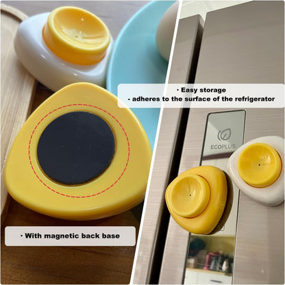 Magnet Egg Piercer for Raw Eggs, with Magnetic Base and Safety Lock, Hard Boiled Egg Peeler, Egg Pricker to Get a Good Hard Boiled Egg