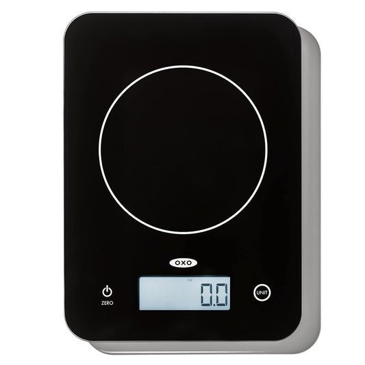 Good Grips 11lb/5kg Everyday Glass Food Scale, Gram Scale for Meal Prep