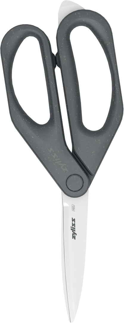 Herb Snippers with Integrated Stem Stripper – Precision Blade Kitchen Scissors for Fresh Herbs, Parsley, Cilantro & Chives – Ergonomic Wheat Straw Handle, Left/Right-Handed, Dishwasher Safe