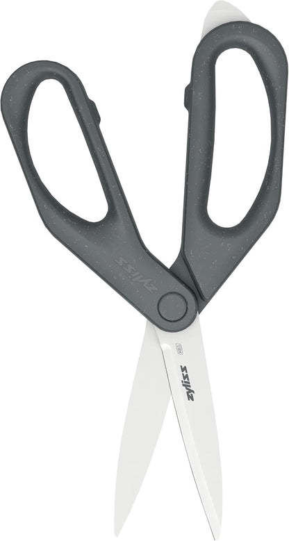 Herb Snippers with Integrated Stem Stripper – Precision Blade Kitchen Scissors for Fresh Herbs, Parsley, Cilantro & Chives – Ergonomic Wheat Straw Handle, Left/Right-Handed, Dishwasher Safe