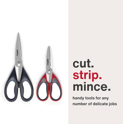 Herb Snippers with Integrated Stem Stripper – Precision Blade Kitchen Scissors for Fresh Herbs, Parsley, Cilantro & Chives – Ergonomic Wheat Straw Handle, Left/Right-Handed, Dishwasher Safe