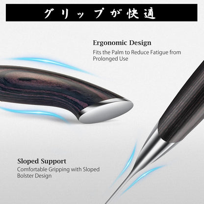 5 inch Tomato Knife, Ultra Sharp Japanese Tomato Slicer Knife