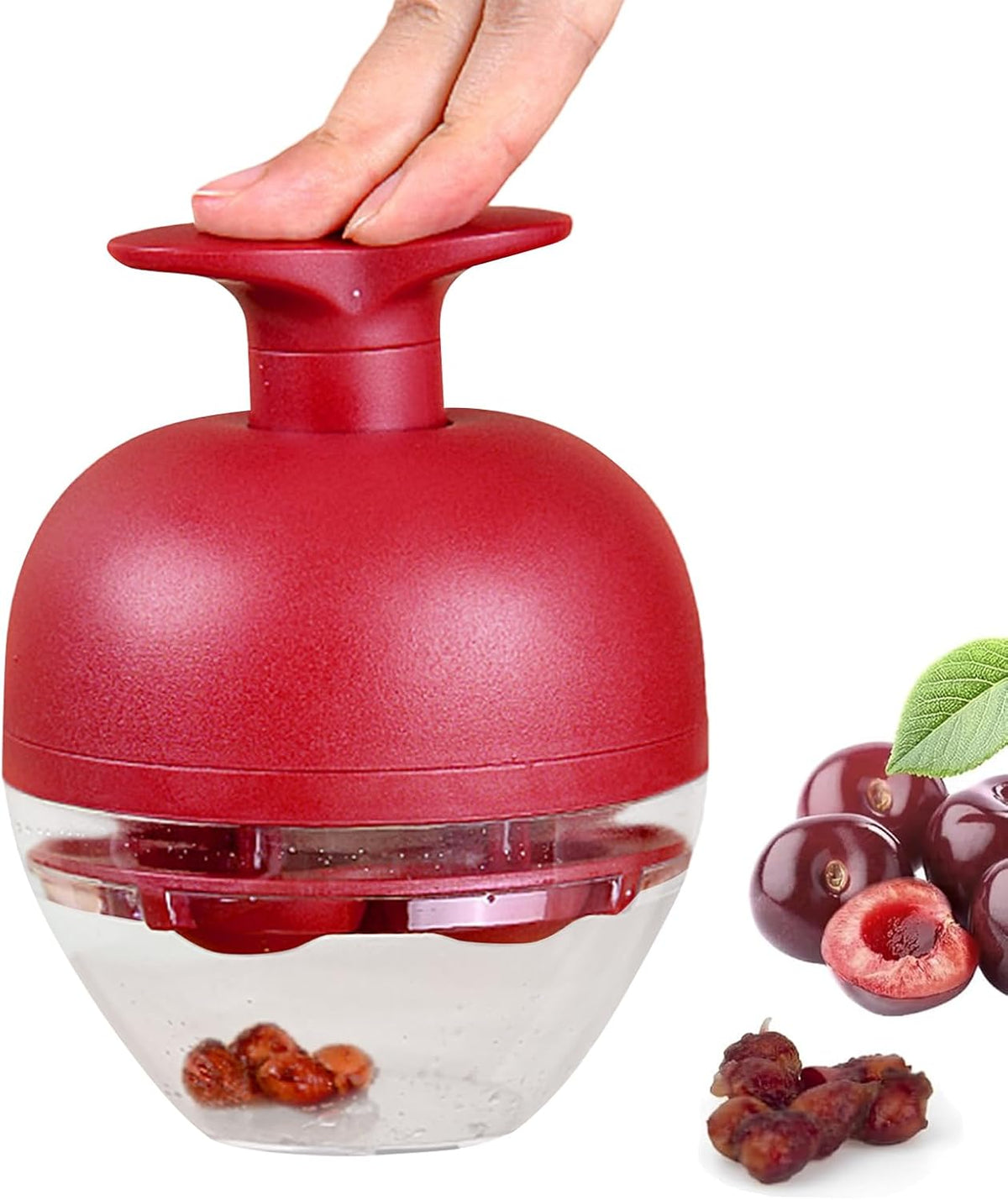 Cherry Pitter, Efficient 4-Hole Design, 15.5x10cm, Plum Stoner Tool, Fruit Pitting Tool, Long-lasting Performance, For Fruit Plum Kitchen Jam Making Baking Camping Picnic Outdoor