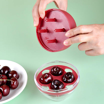 Cherry Pitter, Efficient 4-Hole Design, 15.5x10cm, Plum Stoner Tool, Fruit Pitting Tool, Long-lasting Performance, For Fruit Plum Kitchen Jam Making Baking Camping Picnic Outdoor