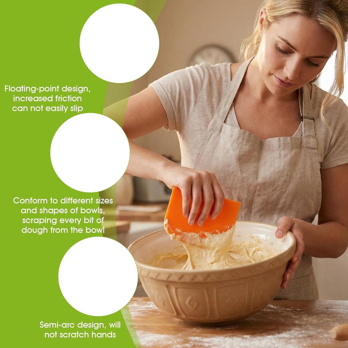 36 Pcs Food Scraper, Flexible Dough Scraper, Multifunctional Kitchen Scrapers Tool, Bread Dough Cutter, Cake Smoother for Icing