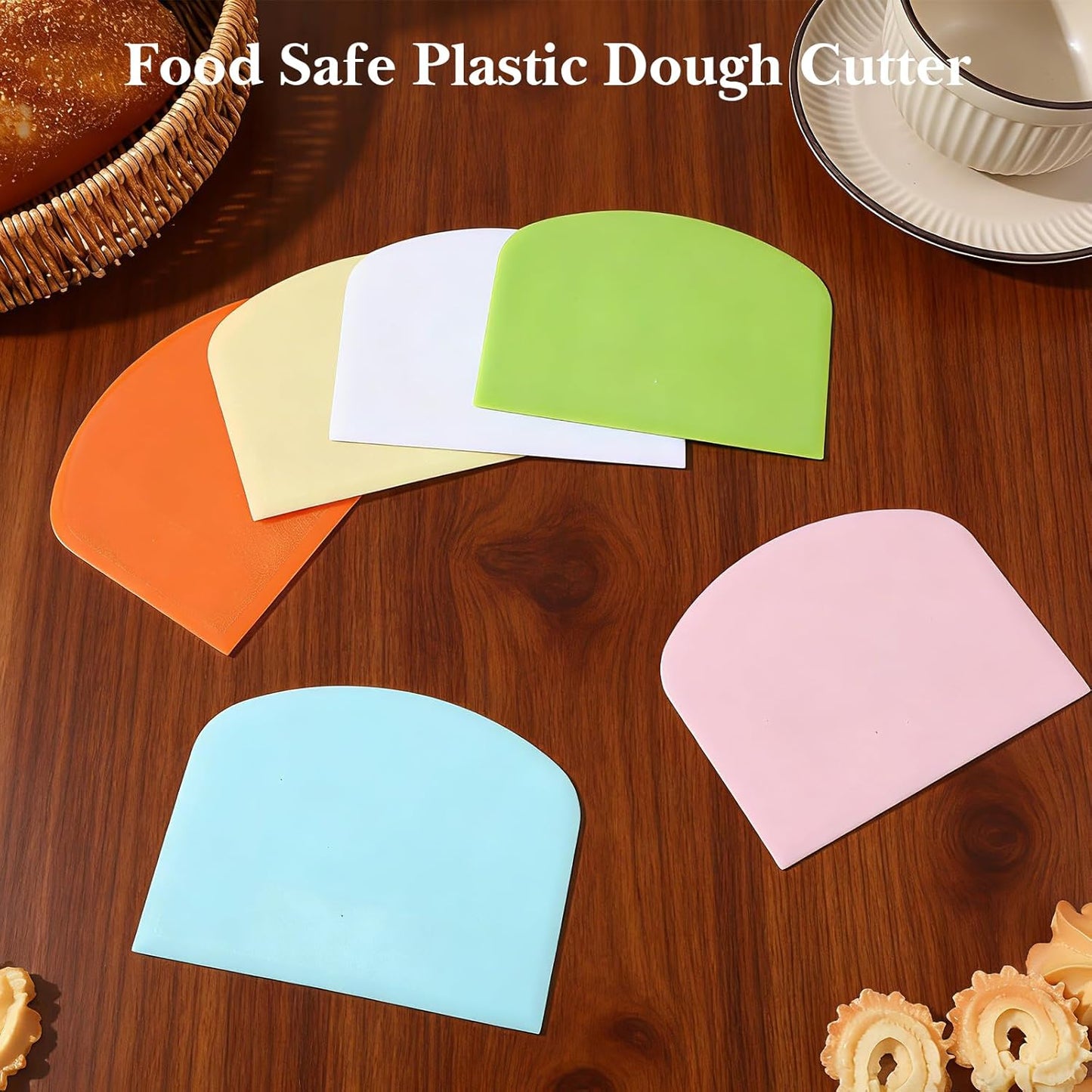 36 Pcs Food Scraper, Flexible Dough Scraper, Multifunctional Kitchen Scrapers Tool, Bread Dough Cutter, Cake Smoother for Icing