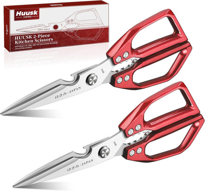 Huusk Kitchen Shears Set, Japanese Steel Kitchen Scissors for Food