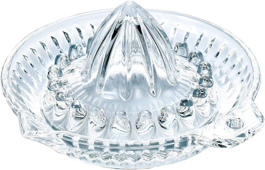 Toyo Sasaki Glass P-SGK-101-N Juicer/Squeezer, Clear, 5.5 x 5.6 x 2.8 inches (13.9 x 14.3 x 7 cm), Round, Lemon Squeezer, Dishwasher Safe, Made in Japan