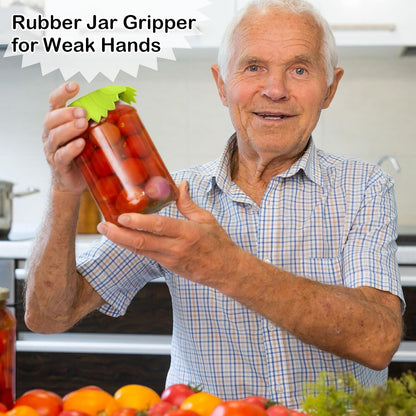 4 Pcs Large Rubber Jar Opener, 6.10 Inch Non Slip, Bright Colors