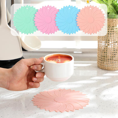 4 Pcs Large Rubber Jar Opener, 6.10 Inch Non Slip, Bright Colors