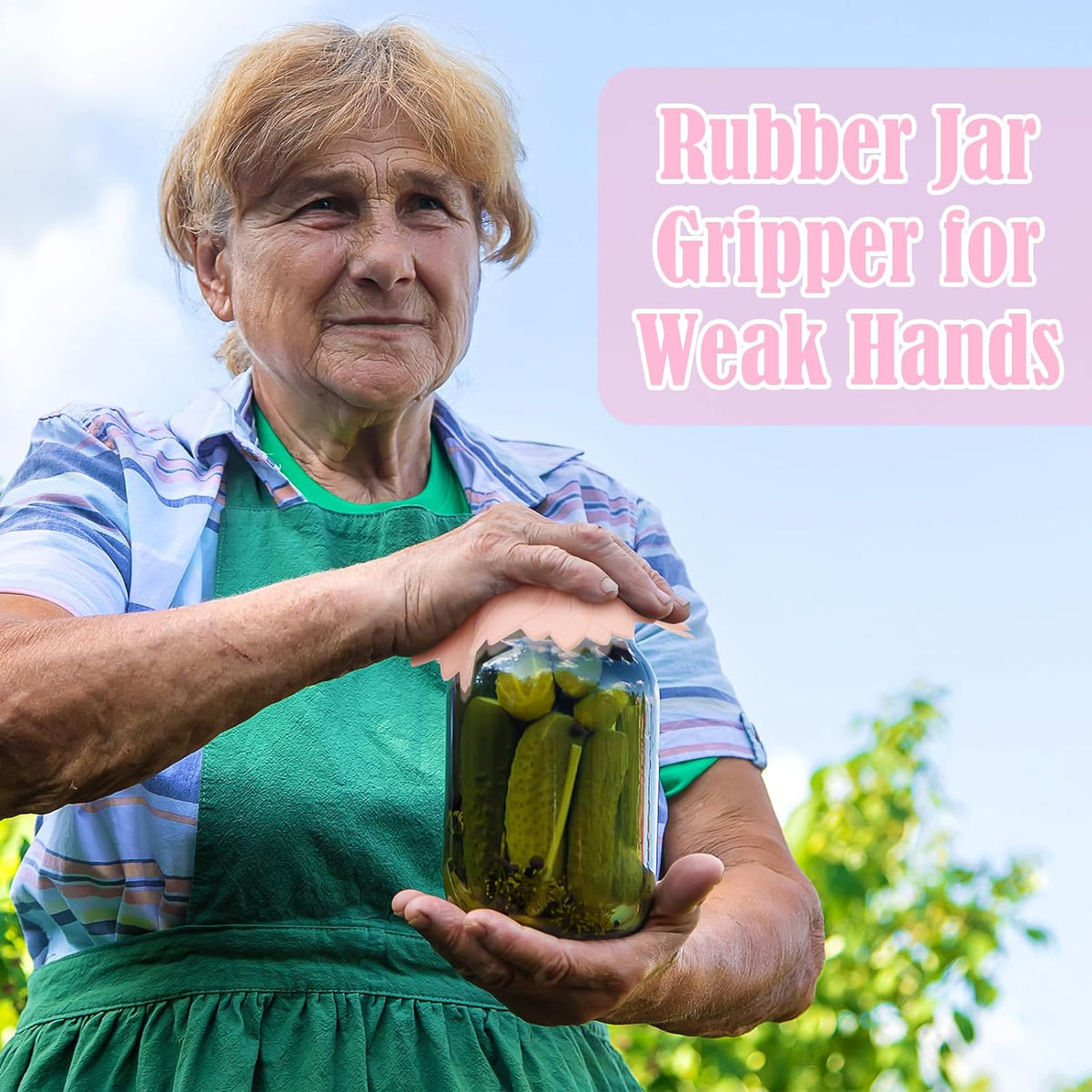 4 Pcs Large Rubber Jar Opener, 6.10 Inch Non Slip, Bright Colors