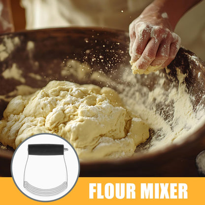 Heavy Duty Stainless Steel Dough Blender Pastry Cutter Butter Mixer for Baking Effortless Flour Mixing and Scraping Tool Kitchen Essential for Home and Professional Bakers