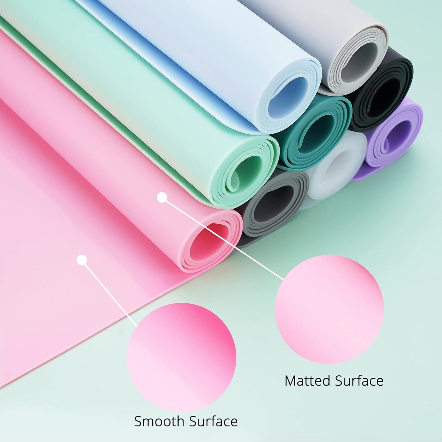 Silicone Mats for Kitchen Counter, Large Silicone Countertop Protector 25" by 17", Nonskid Heat Resistant Desk Saver Pad, Multipurpose Mat, Placemat, Black