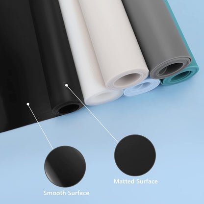 Silicone Mats for Kitchen Counter, Large Silicone Countertop Protector 25" by 17", Nonskid Heat Resistant Desk Saver Pad, Multipurpose Mat, Placemat, Black