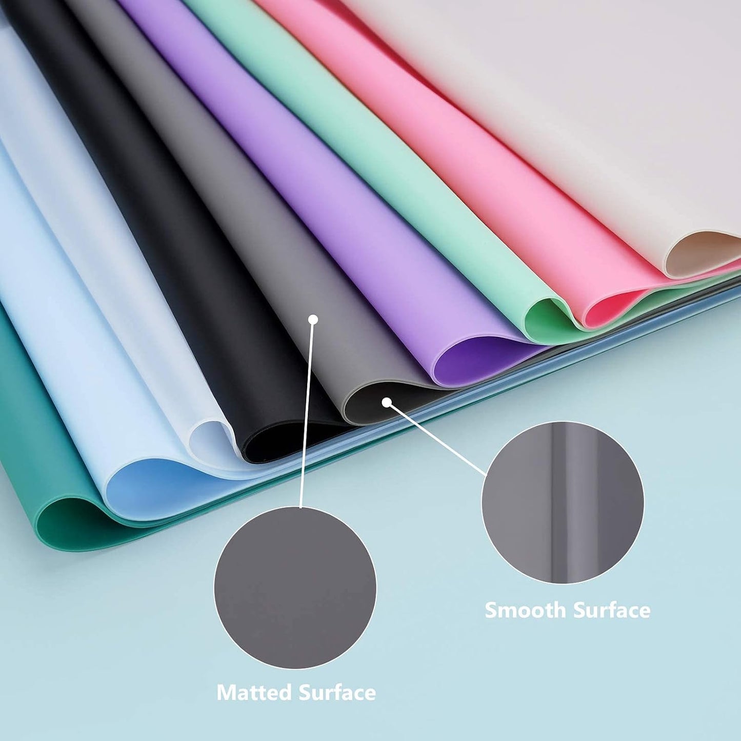 Silicone Mats for Kitchen Counter, Large Silicone Countertop Protector 25" by 17", Nonskid Heat Resistant Desk Saver Pad, Multipurpose Mat, Placemat, Black