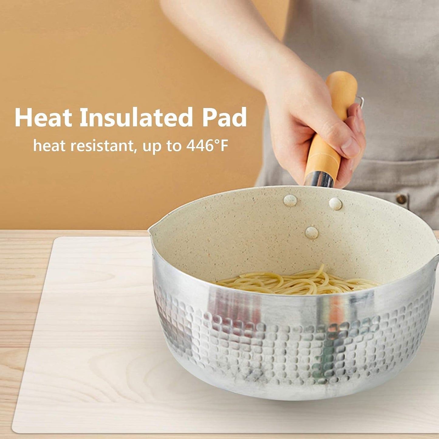 Silicone Mats for Kitchen Counter, Large Silicone Countertop Protector 25" by 17", Nonskid Heat Resistant Desk Saver Pad, Multipurpose Mat, Placemat, Black