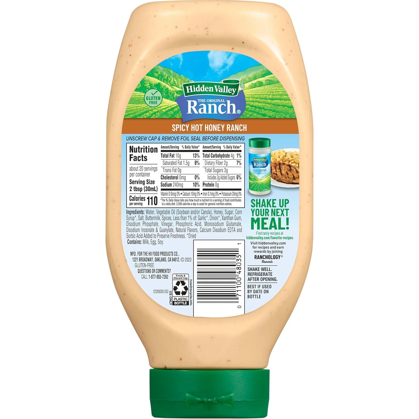 Spicy Hot Honey Ranch Dressing, 20 FZ