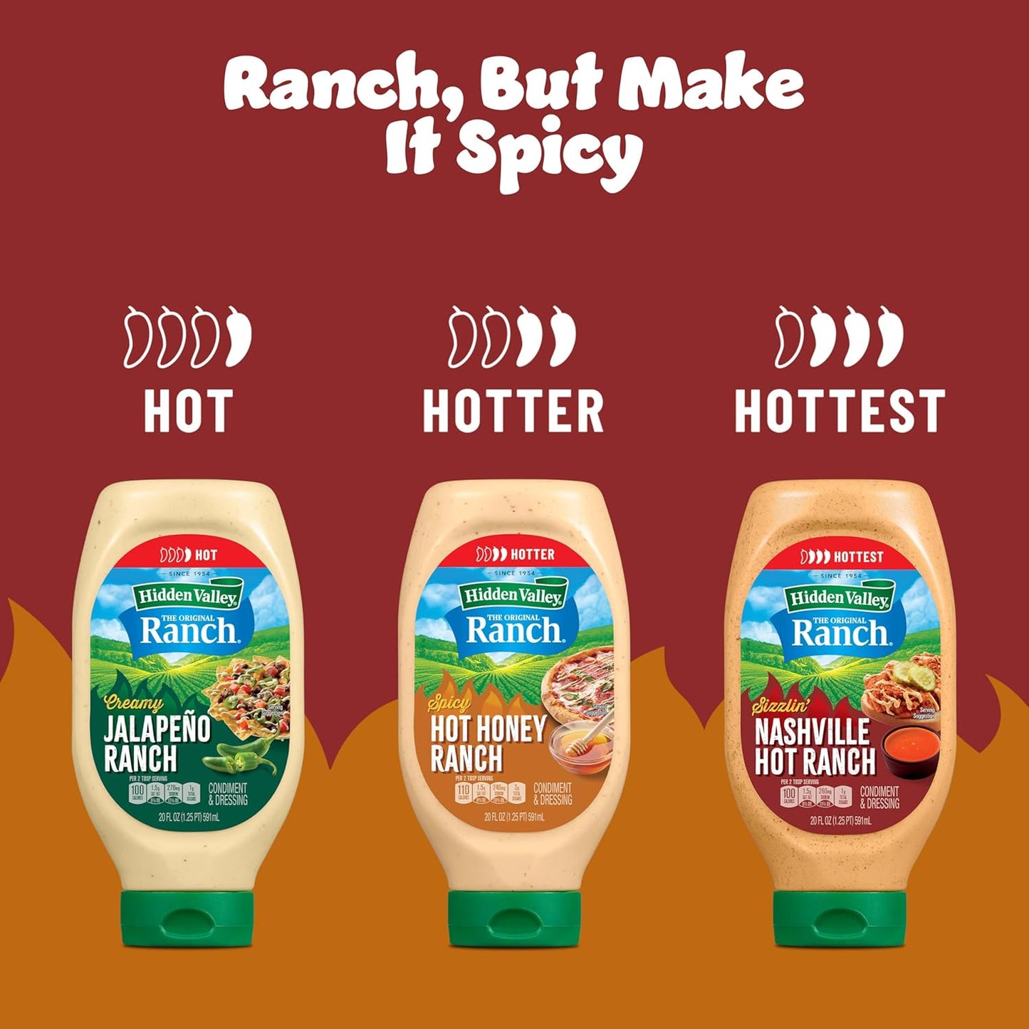 Spicy Hot Honey Ranch Dressing, 20 FZ