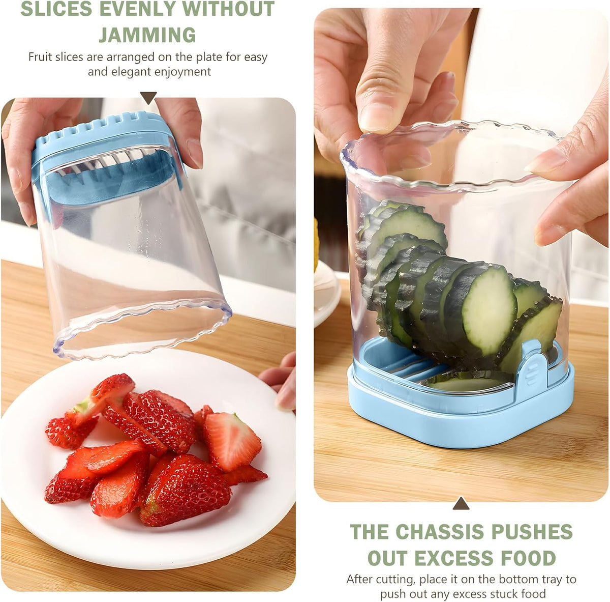 Strawberry Slicer/Cutter/Corer, Strawberry Huller Fruit Leaf Stem Remover Tools,Fruit Cutter, Egg Slicer Kitchen Gadgets, Veggie Strawberry Slicer Tool for Dessert and Cake Decorations (c)