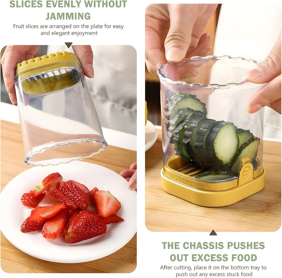 Strawberry Slicer/Cutter/Corer, Strawberry Huller Fruit Leaf Stem Remover Tools,Fruit Cutter, Egg Slicer Kitchen Gadgets, Veggie Strawberry Slicer Tool for Dessert and Cake Decorations (c)