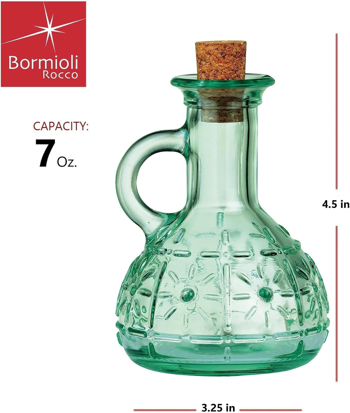 Country Home Olivia 7 Ounce Oil Cruet Bottle