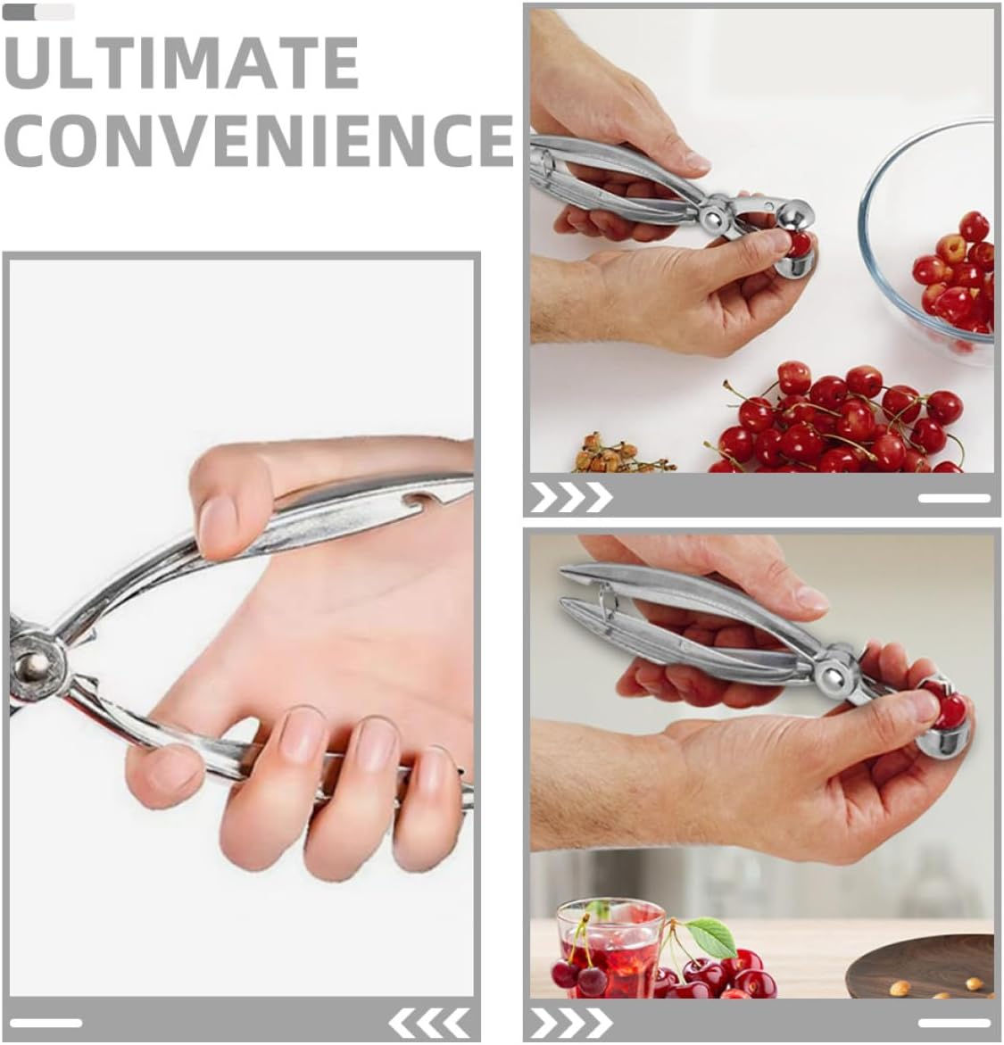 Stainless Steel Cherry Pitter Tool Fruit Pit Remover