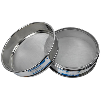 60 Mesh Lab Sieves 8" Diameter 304 Stainless Steel Wire Cloth Test Sieve for Industrial Laboratory Home