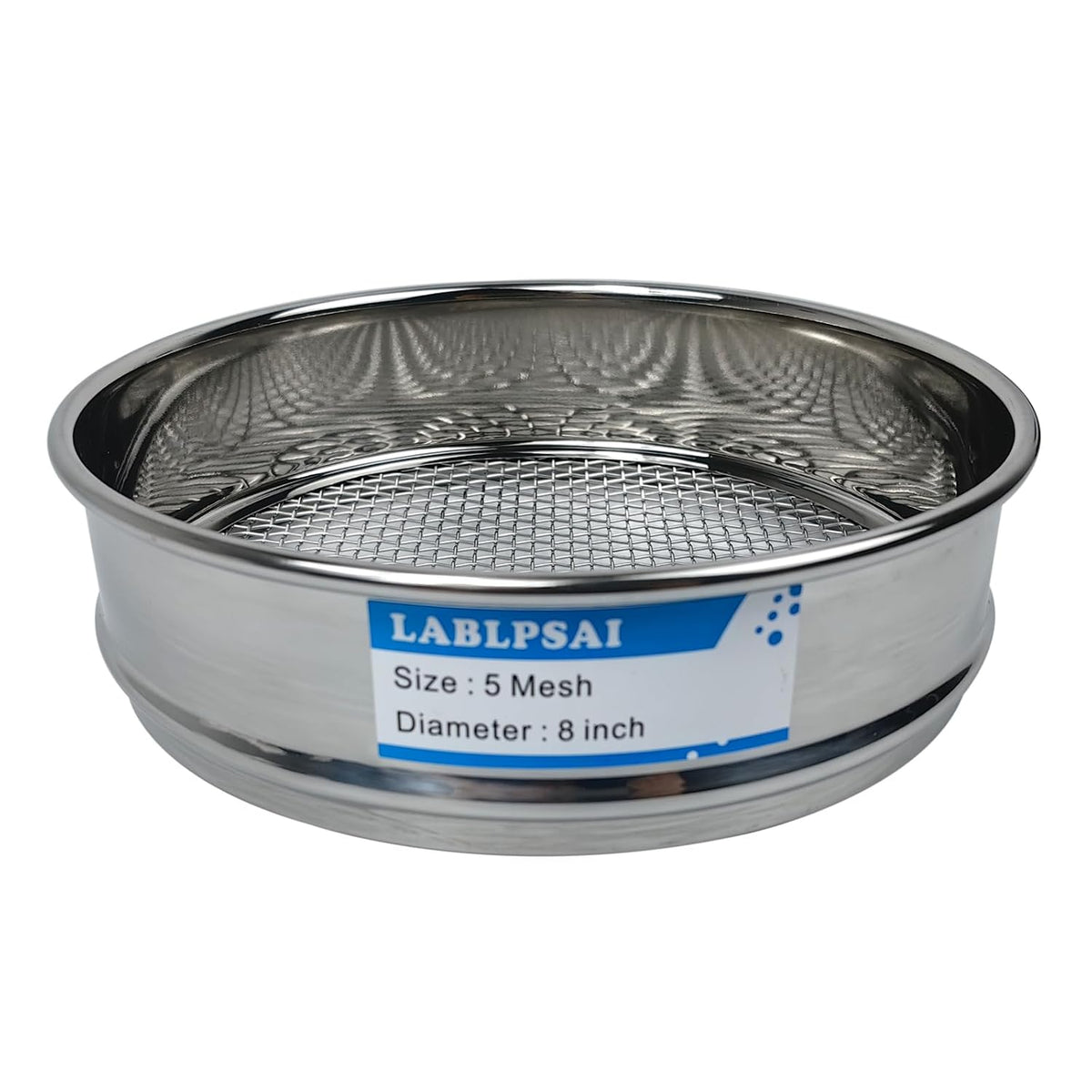 60 Mesh Lab Sieves 8" Diameter 304 Stainless Steel Wire Cloth Test Sieve for Industrial Laboratory Home
