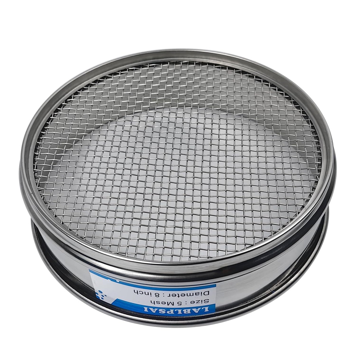 60 Mesh Lab Sieves 8" Diameter 304 Stainless Steel Wire Cloth Test Sieve for Industrial Laboratory Home