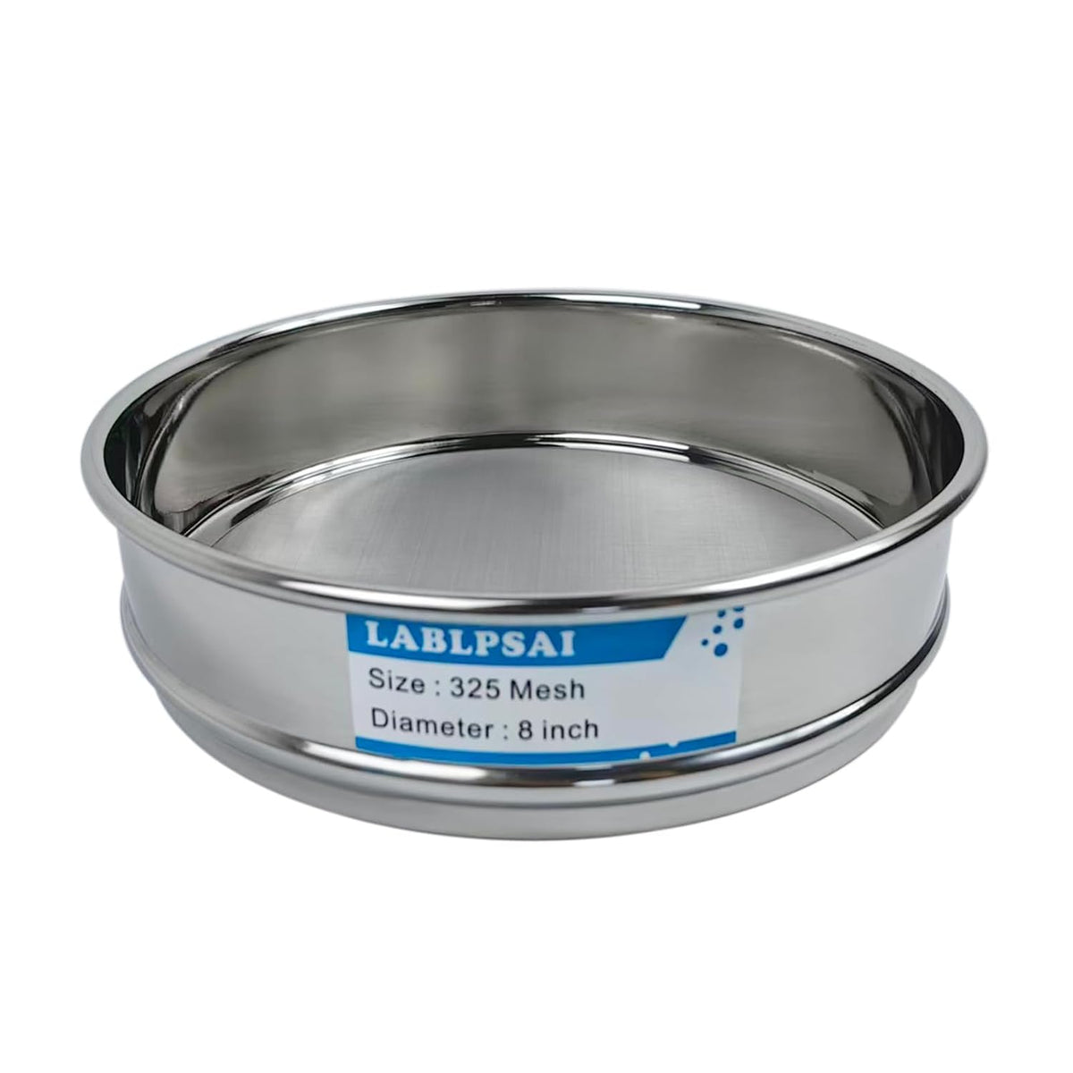 60 Mesh Lab Sieves 8" Diameter 304 Stainless Steel Wire Cloth Test Sieve for Industrial Laboratory Home