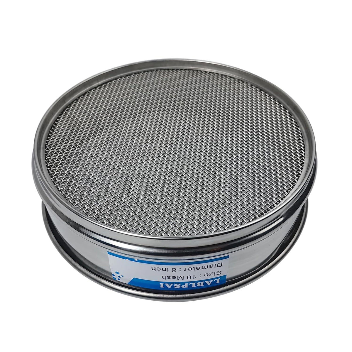60 Mesh Lab Sieves 8" Diameter 304 Stainless Steel Wire Cloth Test Sieve for Industrial Laboratory Home
