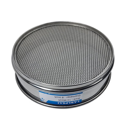 60 Mesh Lab Sieves 8" Diameter 304 Stainless Steel Wire Cloth Test Sieve for Industrial Laboratory Home
