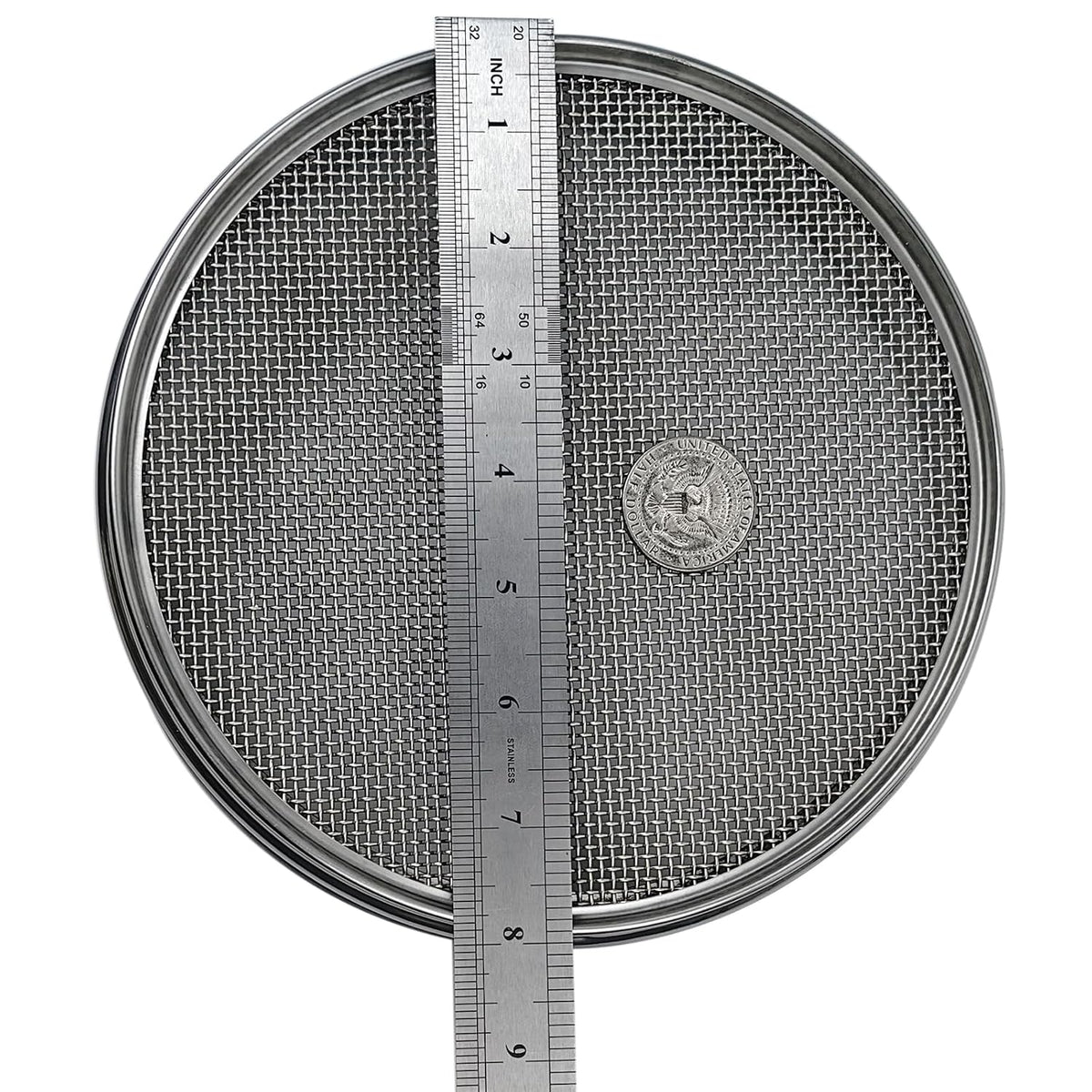 60 Mesh Lab Sieves 8" Diameter 304 Stainless Steel Wire Cloth Test Sieve for Industrial Laboratory Home