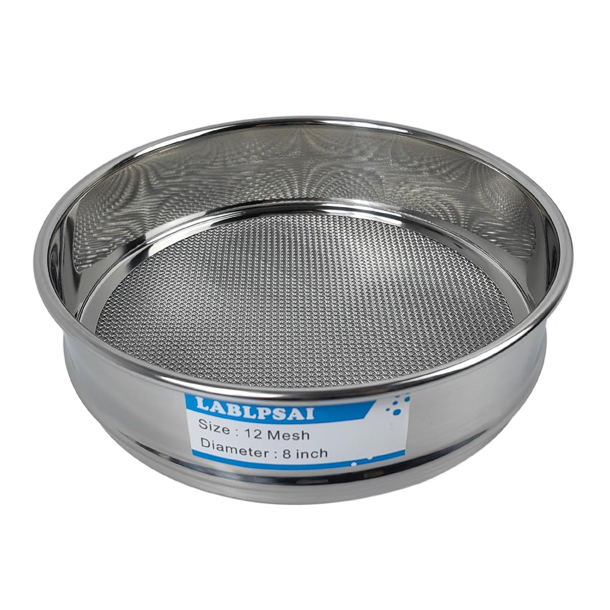 60 Mesh Lab Sieves 8" Diameter 304 Stainless Steel Wire Cloth Test Sieve for Industrial Laboratory Home