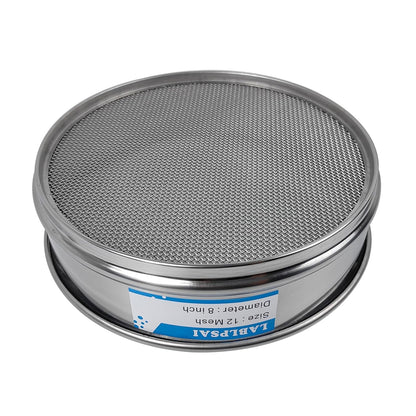 60 Mesh Lab Sieves 8" Diameter 304 Stainless Steel Wire Cloth Test Sieve for Industrial Laboratory Home
