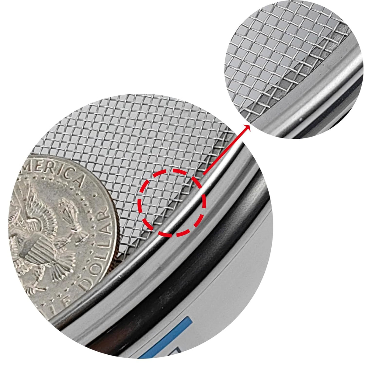 60 Mesh Lab Sieves 8" Diameter 304 Stainless Steel Wire Cloth Test Sieve for Industrial Laboratory Home