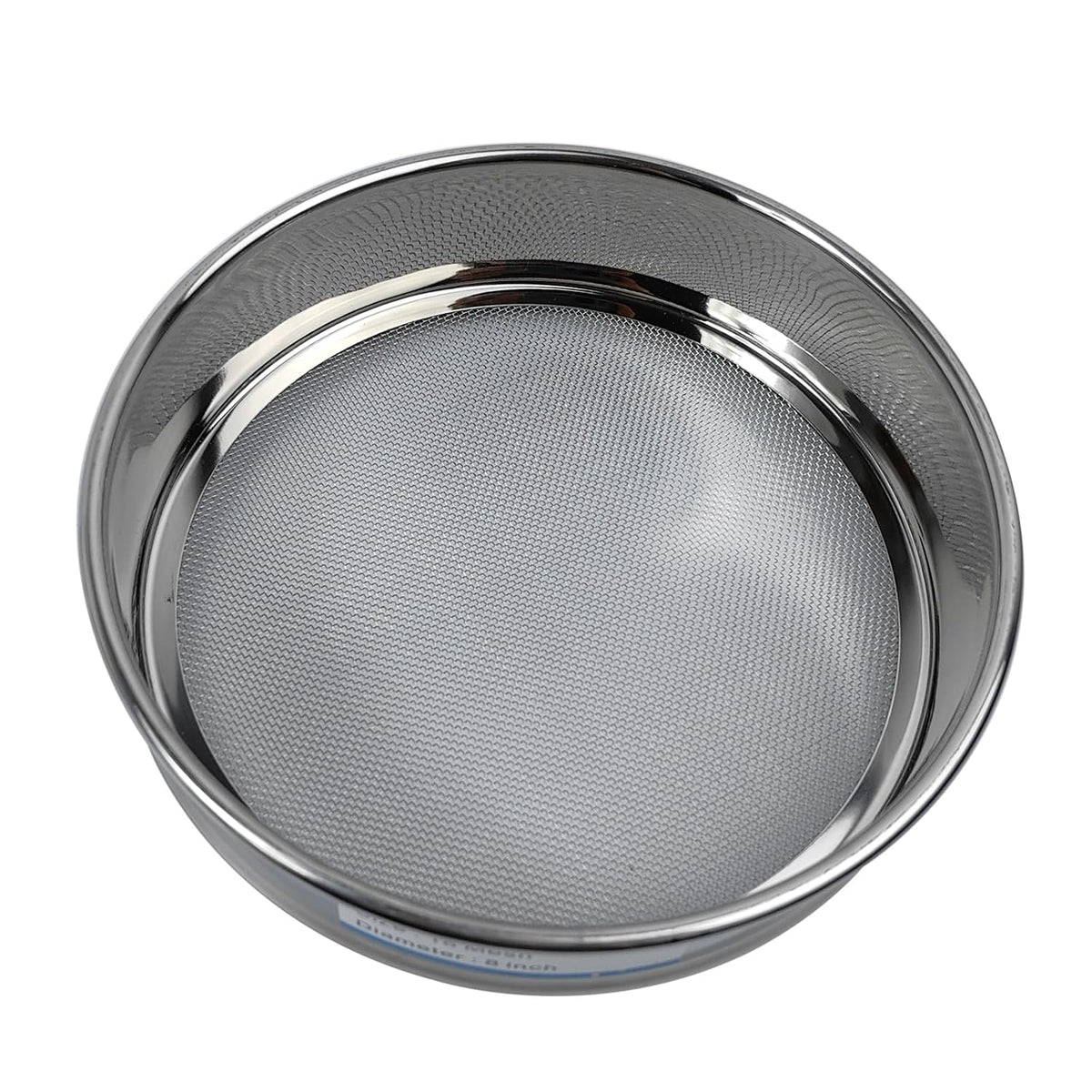 60 Mesh Lab Sieves 8" Diameter 304 Stainless Steel Wire Cloth Test Sieve for Industrial Laboratory Home