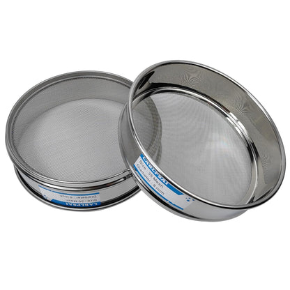 60 Mesh Lab Sieves 8" Diameter 304 Stainless Steel Wire Cloth Test Sieve for Industrial Laboratory Home
