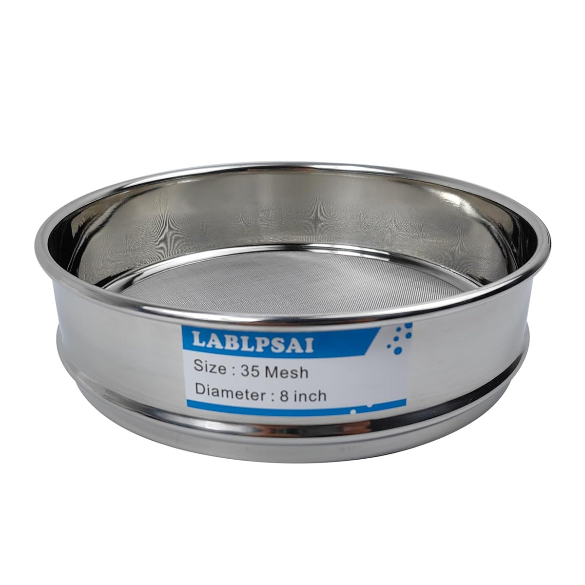 60 Mesh Lab Sieves 8" Diameter 304 Stainless Steel Wire Cloth Test Sieve for Industrial Laboratory Home