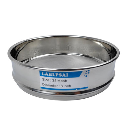 60 Mesh Lab Sieves 8" Diameter 304 Stainless Steel Wire Cloth Test Sieve for Industrial Laboratory Home