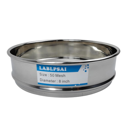 60 Mesh Lab Sieves 8" Diameter 304 Stainless Steel Wire Cloth Test Sieve for Industrial Laboratory Home