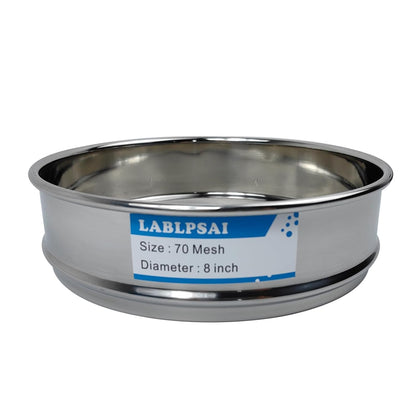 60 Mesh Lab Sieves 8" Diameter 304 Stainless Steel Wire Cloth Test Sieve for Industrial Laboratory Home