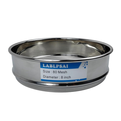 60 Mesh Lab Sieves 8" Diameter 304 Stainless Steel Wire Cloth Test Sieve for Industrial Laboratory Home