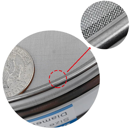 60 Mesh Lab Sieves 8" Diameter 304 Stainless Steel Wire Cloth Test Sieve for Industrial Laboratory Home