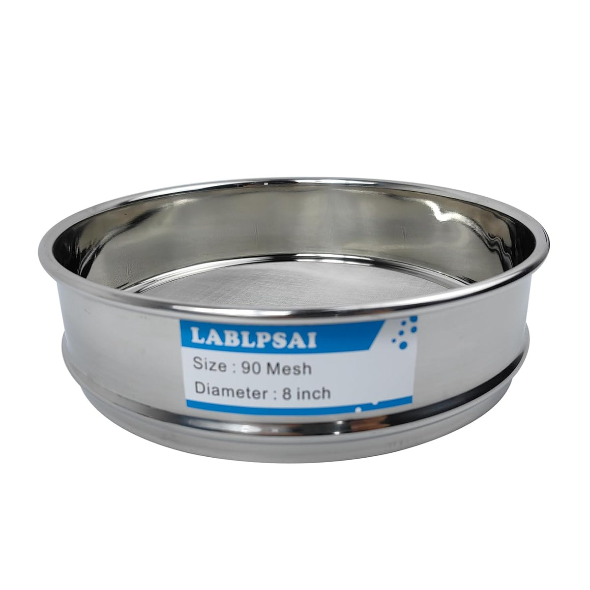 60 Mesh Lab Sieves 8" Diameter 304 Stainless Steel Wire Cloth Test Sieve for Industrial Laboratory Home