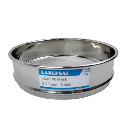 60 Mesh Lab Sieves 8" Diameter 304 Stainless Steel Wire Cloth Test Sieve for Industrial Laboratory Home
