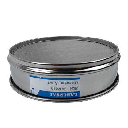 60 Mesh Lab Sieves 8" Diameter 304 Stainless Steel Wire Cloth Test Sieve for Industrial Laboratory Home