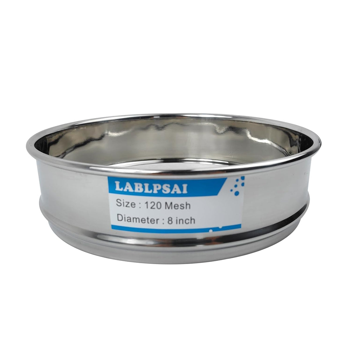 60 Mesh Lab Sieves 8" Diameter 304 Stainless Steel Wire Cloth Test Sieve for Industrial Laboratory Home