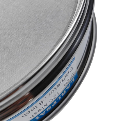60 Mesh Lab Sieves 8" Diameter 304 Stainless Steel Wire Cloth Test Sieve for Industrial Laboratory Home