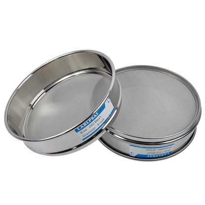 60 Mesh Lab Sieves 8" Diameter 304 Stainless Steel Wire Cloth Test Sieve for Industrial Laboratory Home